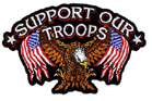 SUPPORT OUR TROOPS 4 INCH PATCH