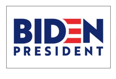 BIDEN FOR PRESIDENT (white) 3X5 FLAG (sold by the piece)