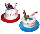 BIRTHDAY CAKE AND CANDLE PARTY HATS *- CLOSEOUT NOW ONLY $2.50 EA