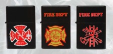 DIRE DEPARTMENT EMBLEM FLIP TOP OIL LIGHTER (sold by the dozen)