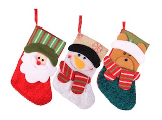 CUTE CHRISTMAS STOCKINGS! BEAR SANTA OR SNOWMAN