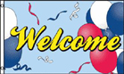 WELCOME BALLOONS FLAG