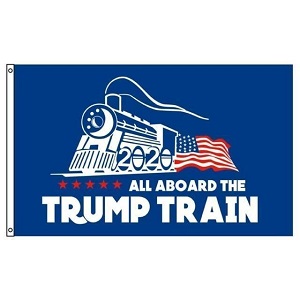 DONALD TRUMP 2020 TRUMP TRAIN 3 X 5 AMERICAN FLAG