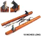 JUMBO WOODEN FLUTE WITH BEAR