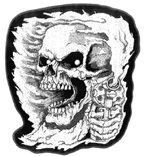 SKELETON WITH PISTOL PATCH