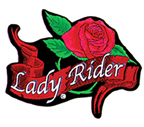 LADY RIDER ROSES PATCH