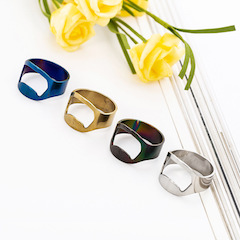 METAL BOTTLE OPENER RINGS (sold by the piece)