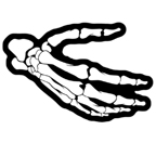 RIGHT SKELETON HAND PATCH