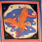 USA EAGLE 22 X 22 IN BANDANA - CLOSEOUT NOW 75 CENT