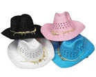 WOVEN COWBOY HATS WITH BEAR CLAW BAND