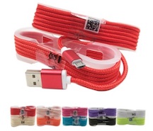 5 FOOT MICRO USB CHARGER ON SPINDLE HOLDER
