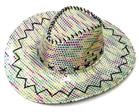 RAINBOW SEQUIN COWBOY HAT - CLOSEOUT NOW ONLY $ 2 EA