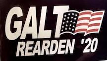 OHN GALT / HANK REARDEN 2020 PRESIDENTIAL STICKER