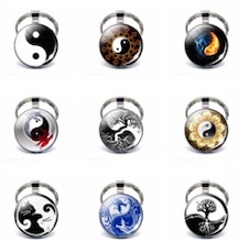 YIN YANG KEYCHAINS *PICK STYLE* (sold by the piece or assorted do