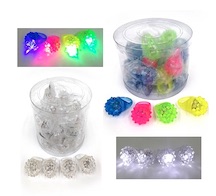 LIGHT UP JELLY BUMPY FLASHING RINGS (WHITE & COLOR ASSORTED)