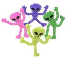 2.25'' MINI BENDABLE ALIEN ASSORTMENT (sold by the dozen