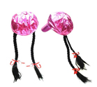 POOR BOY STYLE PINK TWIN BRAID HAT CLOSEOUT NOW $ 3.50 EA