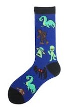 MYTHICAL CREATURE BLUE Unisex Crew SOCKS (sold by the pair)