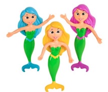 4'' BENDABLE MERMAID DOLL ASSORTMENT (DOZEN)