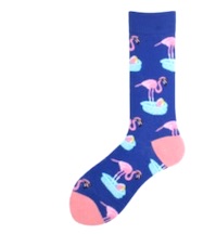 SUMMER VIBES FLAMINGO Unisex Crew SOCKS (sold by the pair)