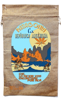 PATAGONIA ARGENTINA MARIJUANA BURLAP BAG