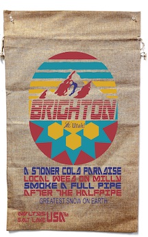 BRIGHTON UTAH MARIJUANA BURLAP BAG