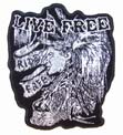LIVE FREE INDIAN BRAVE PATCH