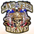 LAND OF THE FREE JUMBO BACK PATCH