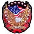 REFLECTIVE EAGLE JUMBO PATCH