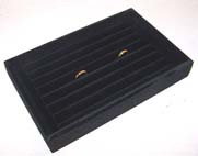 BLACK SMALL RING DISPLAY TRAY