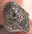 LION HEAD SILVER BIKER RING - CLOSEOUT NOW $ 3.95 EA