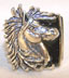 STALLION HORSE HEAD BIKER RING