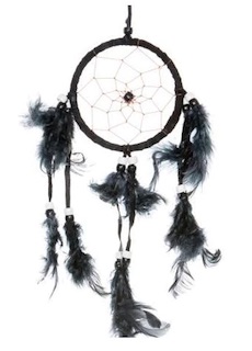 BLACK DREAMCATCHER 3.5'' X 10'' (sold by the piece)