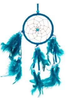BLUE DREAMCATCHER 3.5'' X 10'' (sold by the piece)