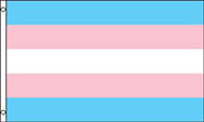 TRANSGENDER PRIDE 3 X 5 FLAG *-