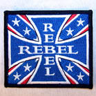 REBEL CROSS 4 INCH PATCH *- CLOSEOUT 50 CENTS EACH