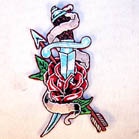 SWORD AND ROSE PATCH
