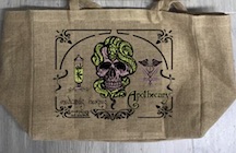 APOTHECARY MEDICAL MARIJUANA BURLAP TOTE  BAG