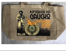 GAUCHO YERBA MATE TEA BURLAP TOTE BAG