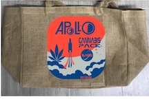 APOLLO SPACE MARIJUANA TOTE BAG