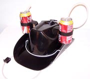 BLACK DRINKING COWBOY HAT