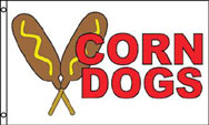 CORN DOGS 3 X 5 FLAG