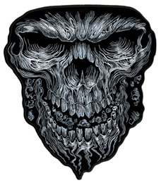 JUMBO SKULL FACE PATCH