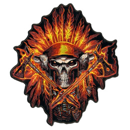 JUMBO FIRE HEADDRESS AXES PATCH