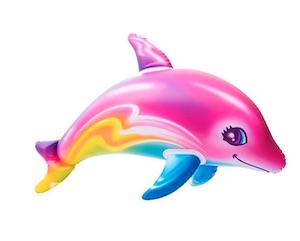 36 INCH RAINBOW UNICORN INFLATABLE TOY (