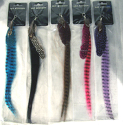 FEATHER HAIR EXTENSIONS STYLE B - CLOSEOUT NOW 50 CENTS EA