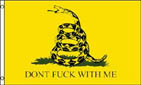 DONT F WITH ME YELLOW 3 X 5 FLAG