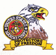 USMC MARINES EAGLE PROTECTORS OF FREEDOM PATCH