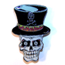 SKULL TOP HAT/ HAT/ JACKET PIN