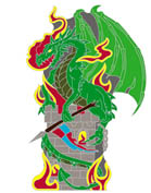 GREEN DRAGON HAT/ JACKET PIN